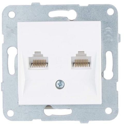 VİKO K-M BEYAZ İKİLİ DATA CAT6 MEK+D-K 90967079
