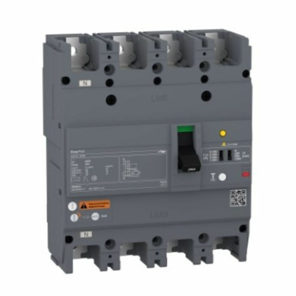 SCHNEIDER DEVRE KESİCİ EASYPACT EZCV250H TMD 125 A 4 KUTUP 3D 3303431119264