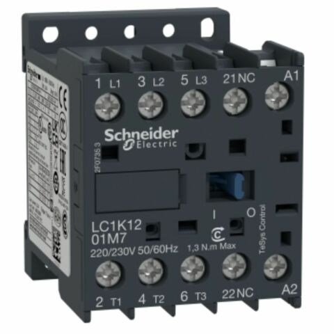 SCHNEIDER LC1K1201E7 TESYS K KONTAKTÖR 3P(3 NA) AC3 <= 440 V 12 A 48 V AC BOBİN 3389110858808