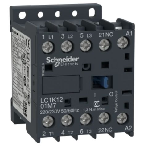 SCHNEIDER LC1K1201E7 TESYS K KONTAKTÖR 3P(3 NA) AC3 <= 440 V 12 A 48 V AC BOBİN 3389110858808