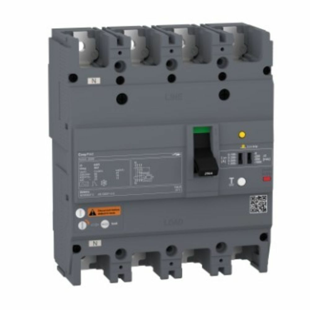 SCHNEIDER 4P 36 KA 380VAC 250A K.AKIM KORUMALI KOMPAKT ŞALTER 3303431119325