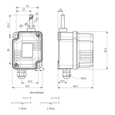EMAS VT2075 VT IP67 VİNÇ TUR SİVİCİ 2 SİVİÇLİ 1/75 TUR