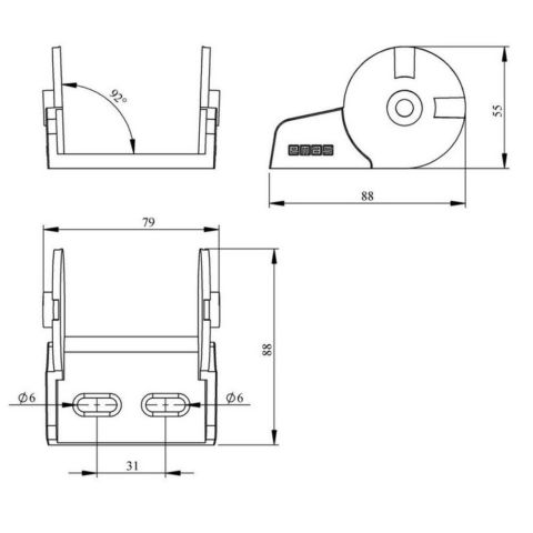 EMAS HKP040060ZEA HAREKETLİ KAB.TAŞI.AKSESUAR BAĞLANTI ERKEK AÇK.TİP