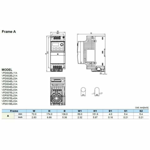 DELTA 1,5KW EL SERİSİ 380V AC-DELTA