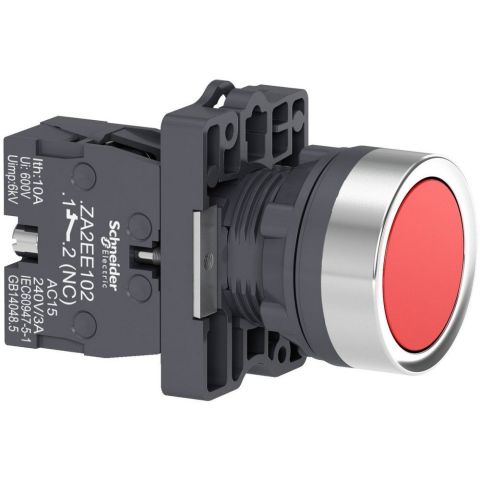 SCHNEIDER XA2EA42 22 MM IP 54 1NK KIRMIZI YAYLI BUTON 3606480673627