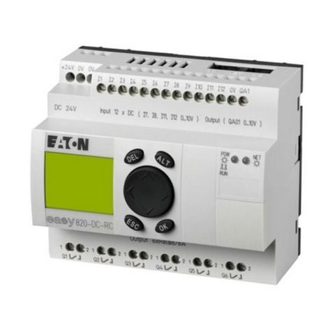 EATON EASY820-DC-RC EASY RÖLE-EKRANLI, 24VDC 12DI