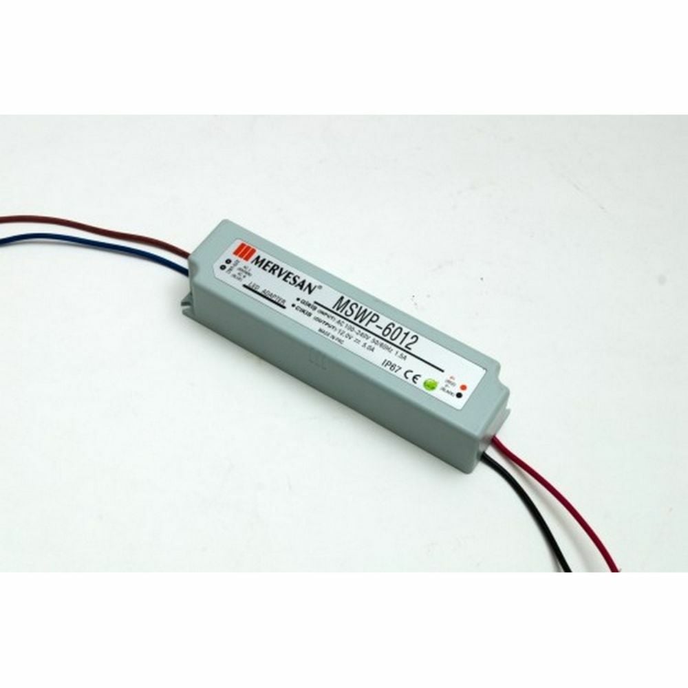 MERVESAN MT-WP-60-12 60 WATT 12 VDC AC/DC ADAPTER POWERLİNE ADAPTÖR