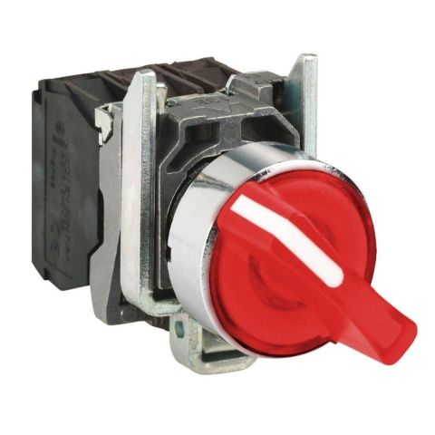 SCHNEIDER KALICI IŞIKLI MANDAL BUTON KIRMIZI 0-1 230V AC LEDLİ 3389110892260
