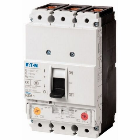 EATON NZMB1-A40 KOMPAKT ŞALTER (AYARLANABİLİR TERMİK-MANYETİK KORUMALI) 3X40A 25KA