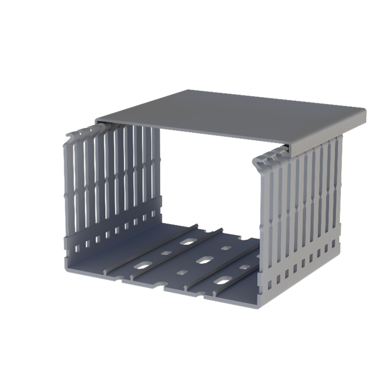 KLEMSAN KKD 1208 120X80 KABLO KANALI (GRI) 5551208 (12 ADET)