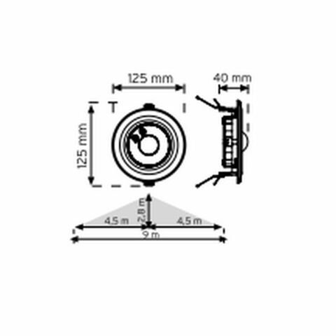 NADE 10362 360 DERECE TAVAN TİPİ SIVAALTI HAREKET SENSÖRÜ