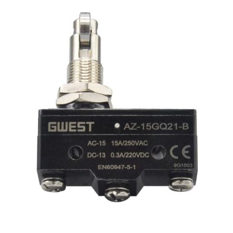 GWEST AZ-15GQ21-B YAN DİK METAL MAKARALI 15A 1NO + 1NC SWİTCH