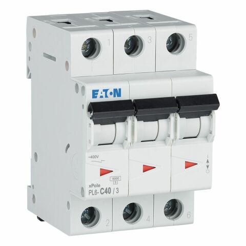 EATON 286605 MİNYATÜR DEVRE KESİCİ - 6KA - C EĞRİSİ - 3X40A