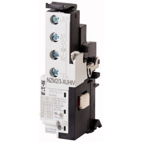 EATON NZM2/3-XUHIV24AC KOMPAKT ŞALTER AKSESUARI: ERKEN KAPAMA KONTAKLI DÜŞÜK GER.BOBİNİ NZM2/3