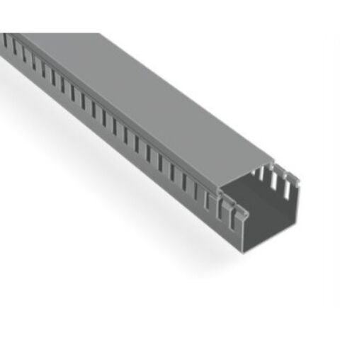 MUTLUSAN 100X80 KABLO KANALI (DELİKLİ) (GRİ) (20METRE) (PROMEX)