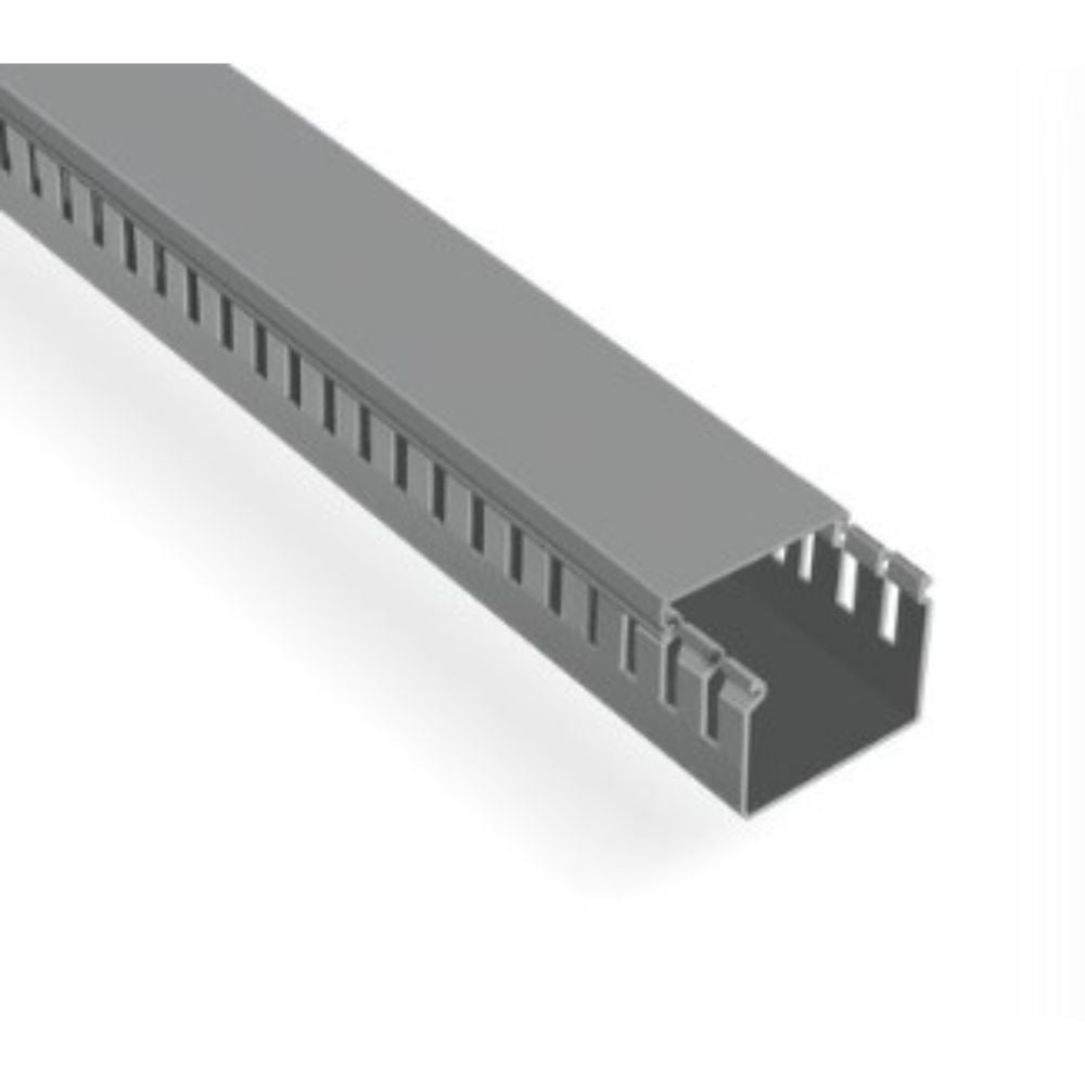 MUTLUSAN 80X80 KABLO KANALI (DELİKLİ) (GRİ) (24 METRE) (PROMEX)