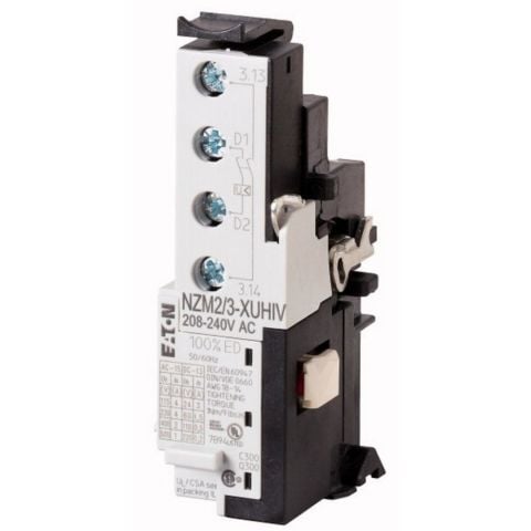 EATON NZM2/3-XUHIV24DC KOMPAKT ŞALTER AKSESUARI: ERKEN KAPAMA KONTAKLI DÜŞÜK GER.BOBİNİ NZM2/3