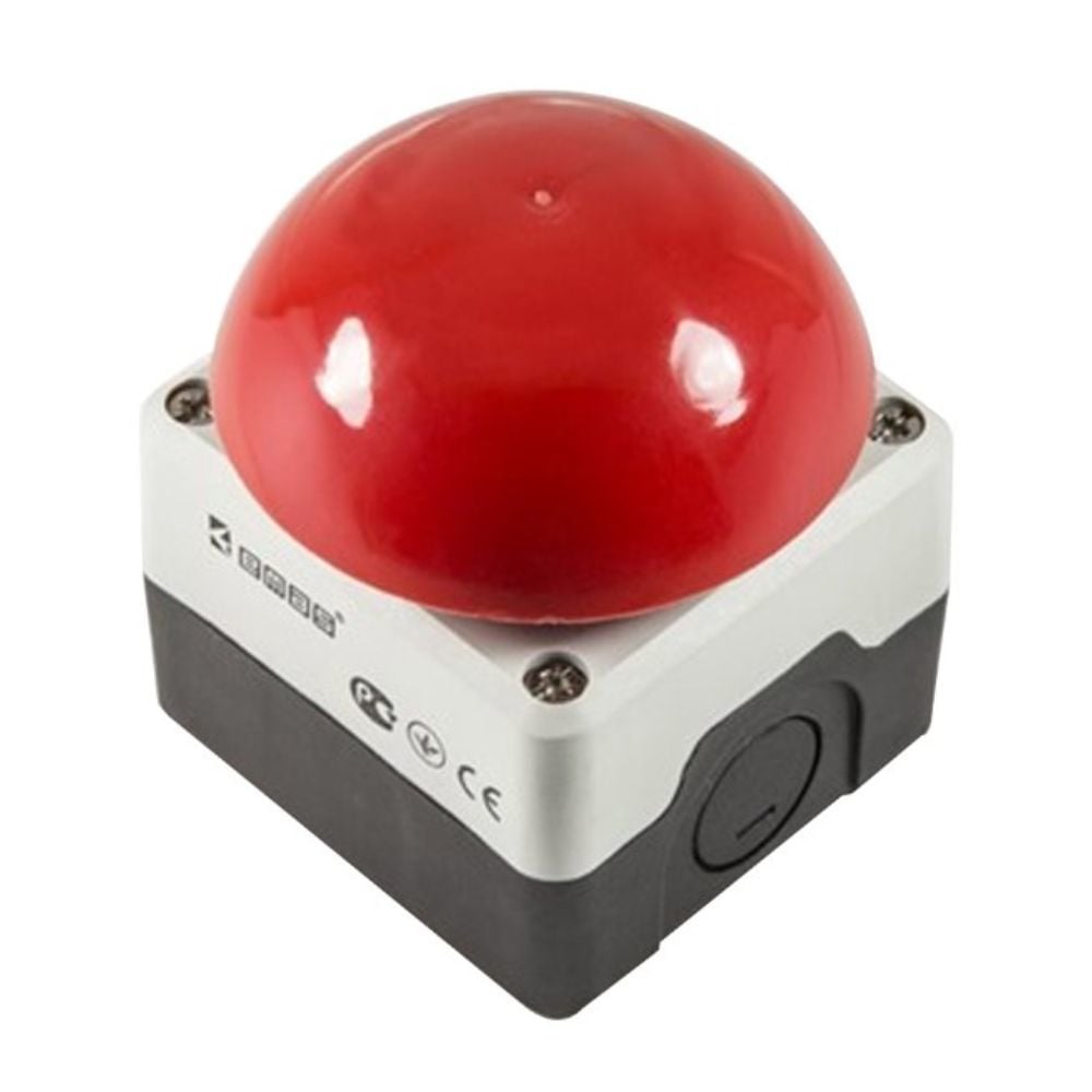 EMAS C PLASTİK 72MM MANTAR DÜĞME KIRMIZI-EMAS CP100M72K