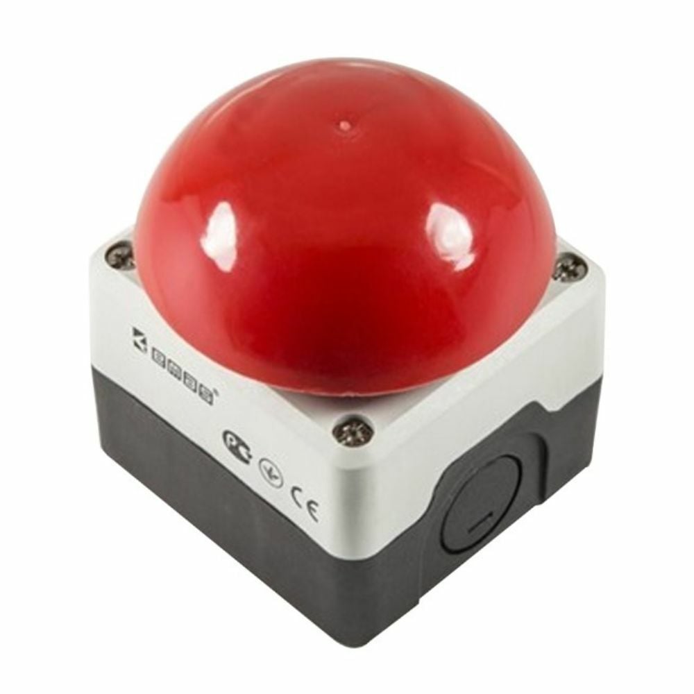 EMAS C PLASTİK 72MM MANTAR DÜĞME KIRMIZI-EMAS CP100M72K