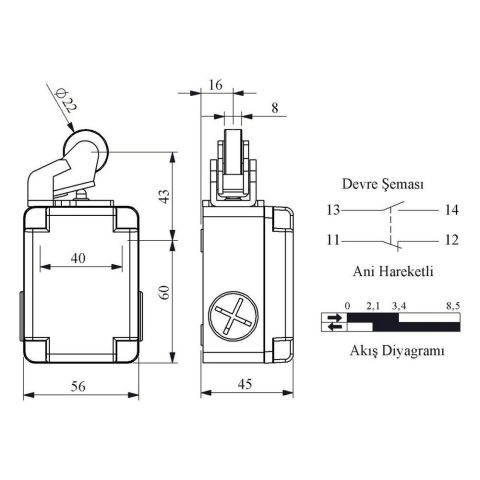 EMAS L1K13MIM111 ACISAL HARK.22 MM METAL MAK. KOL