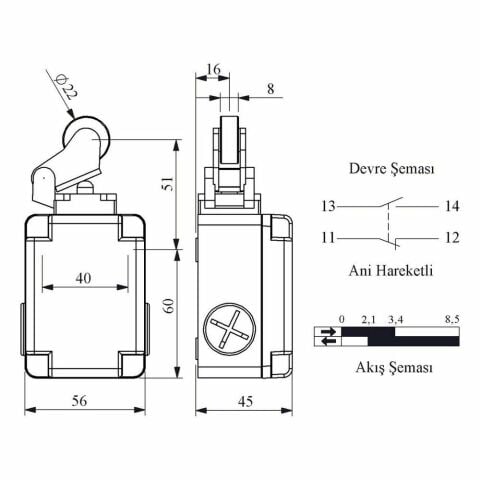 EMAS L1K13MIM211 ACISAL HARK.22 MM METAL MAK. KOL