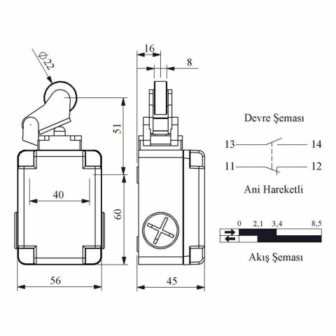 EMAS L1K13MIM211 ACISAL HARK.22 MM METAL MAK. KOL