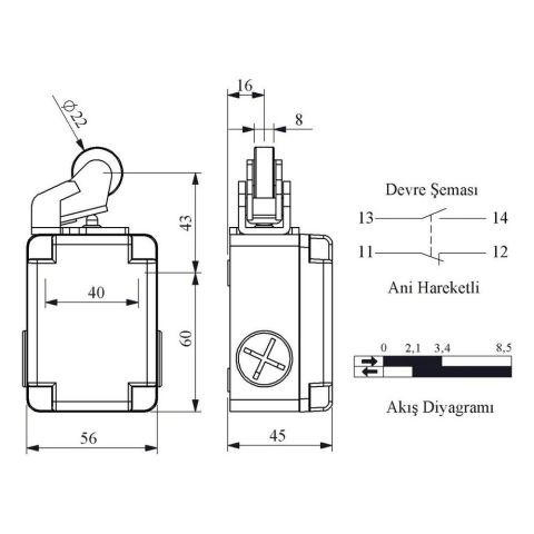 EMAS L1K13MIP111 ACISAL HAR.22 MM PLAST MAK. KOL