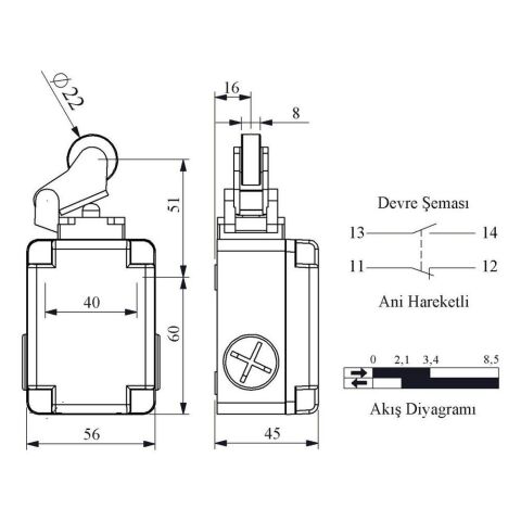 EMAS L1K13MIP211 ACISAL HARK.22 MM PLAST MAK. KOL