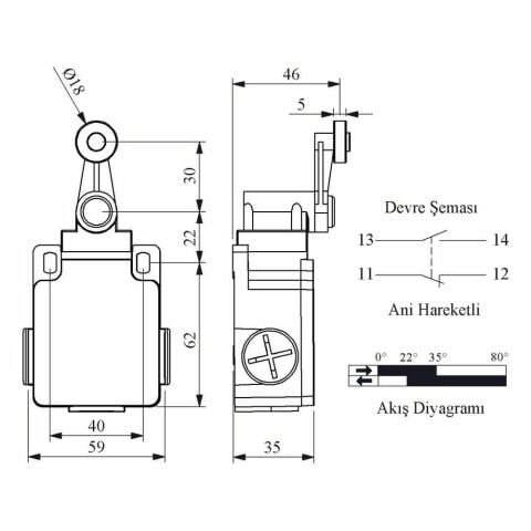 EMAS L2K13MEM121 ACISAL HARK.20 MM METAL MAK.DÖNER KOL