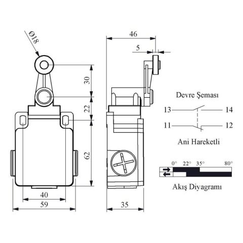 EMAS L2K13MEM121 ACISAL HARK.20 MM METAL MAK.DÖNER KOL