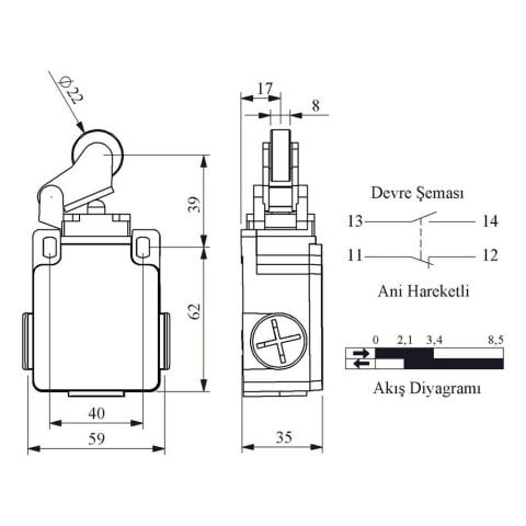 EMAS L2K13MIM211 ACISAL HARK.22 MM METAL MAK. KOL