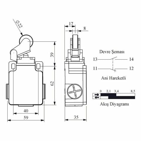 EMAS L2K13MIM211 ACISAL HARK.22 MM METAL MAK. KOL