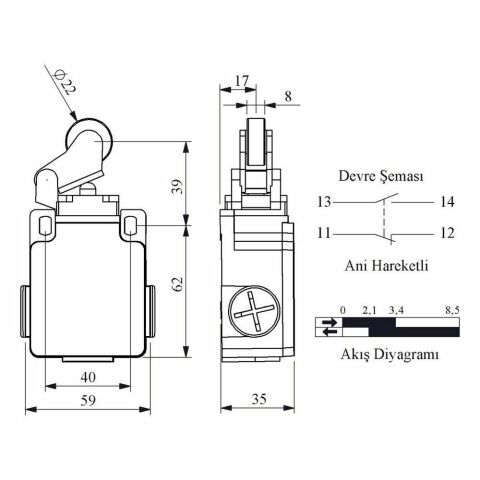 EMAS L2K13MIM211 ACISAL HARK.22 MM METAL MAK. KOL