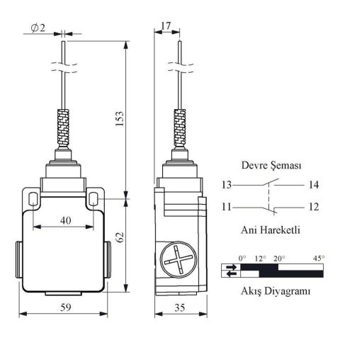 EMAS L2K13SOM101 ACISAL HARK.SPİRAL TELLİ ÇOK YÖNLÜ KOL