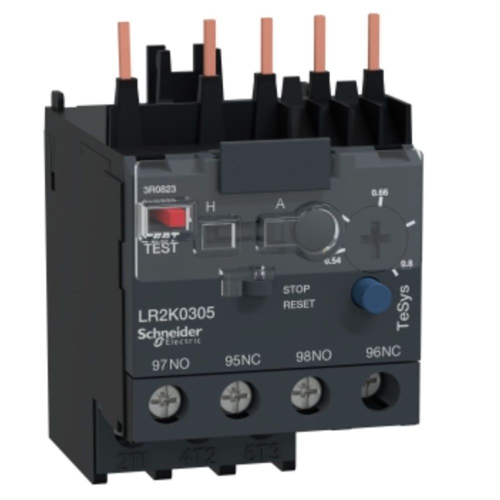 SCHNEIDER 0.54-0.8A K.SERİSİ KONTAKTÖRLERİN ALTINA DİREKT MONTE TERMİK ROLE 3389110230390