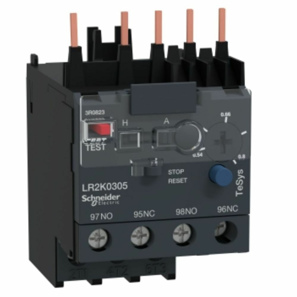 SCHNEIDER 0.54-0.8A K.SERİSİ KONTAKTÖRLERİN ALTINA DİREKT MONTE TERMİK ROLE 3389110230390