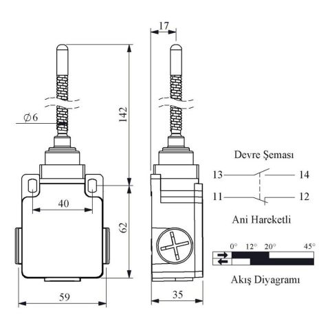 EMAS L2K13SOM102 ACISAL HARK.UCU METAL SPİRAL TELLİ ÇOK YÖNLÜ KOL