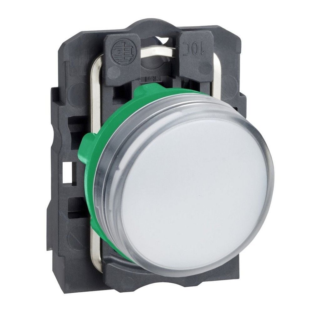 SCHNEIDER 230...240V ENTEGRE LED'Lİ BEYAZ EKSİKSİZ PİLOT IŞIĞI ÇAP 22 DÜZ LENS 3389110903843