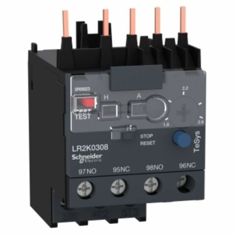 SCHNEIDER 1.8-2.6A K.SERİSİ KONTAKTÖRLERİN ALTINA DİREKT MONTE TERMİK ROLE 3389110230444