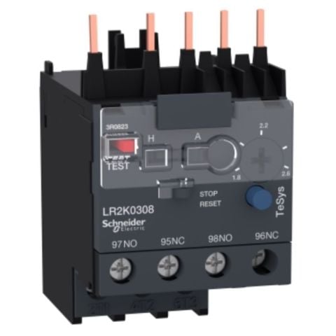 SCHNEIDER 1.8-2.6A K.SERİSİ KONTAKTÖRLERİN ALTINA DİREKT MONTE TERMİK ROLE 3389110230444