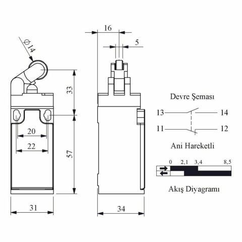 EMAS L3K13MIP311 ACISAL HARK.14 MM PLAST MAK. KOL