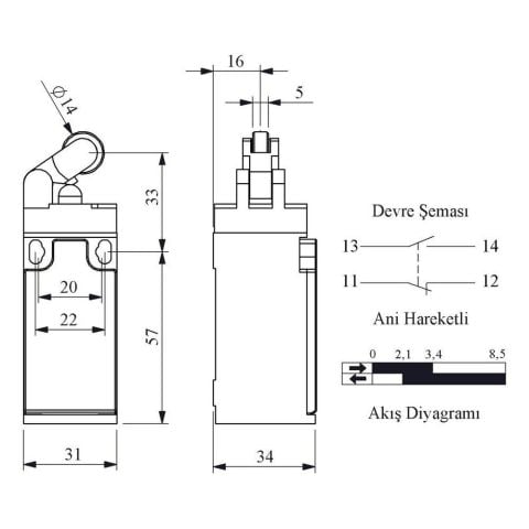EMAS L3K13MIP311 ACISAL HARK.14 MM PLAST MAK. KOL