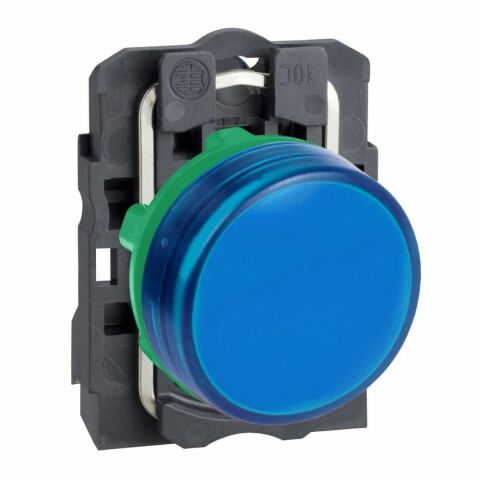 SCHNEIDER ENTEGRE LED'Lİ MAVİ EKSİKSİZ PİLOT IŞIĞI 230...240V ÇAP 22 DÜZ LENS 3389110136937