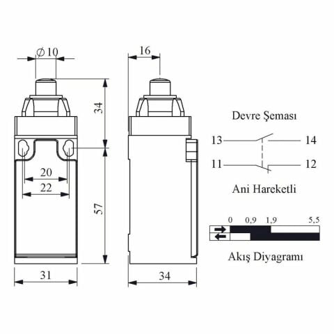 EMAS L3K13PUM211 DOGRUSAL HARK.METAL PİM