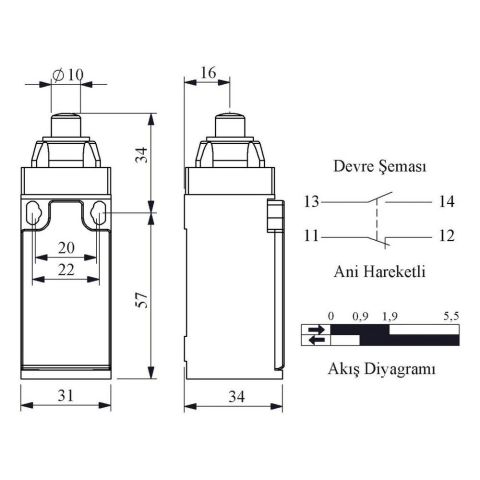 EMAS L3K13PUM211 DOGRUSAL HARK.METAL PİM