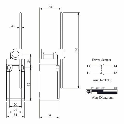 EMAS L3K13REM121 ACISAL HARK.13 MM METAL AYAR. ÇUBUK