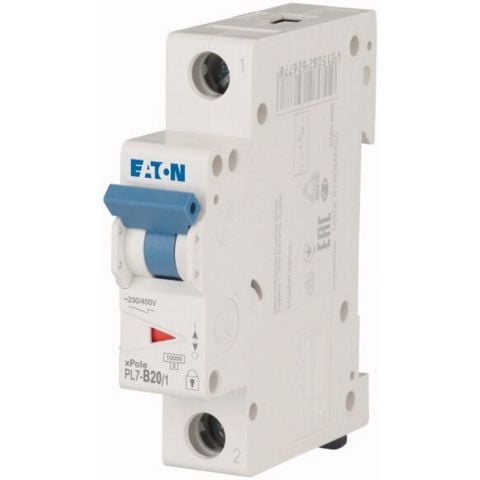EATON PL7-B20/1 MİNYATÜR DEVRE KESİCİ - 10KA - B EĞRİSİ - 1X20A