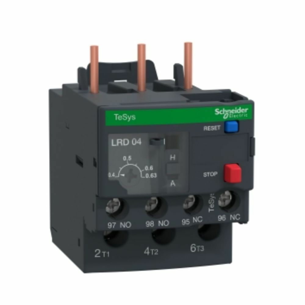 SCHNEIDER LRD04 TESYS D TERMAL AŞIRI YÜK RÖLELERİ 0,4...0,63 A SINIF 10A 3389110346749