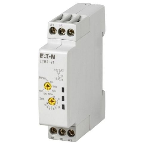 EATON ETR2-21 ELEKTRONİK ZAMAN RÖLESİ (17,5MM) - KISA SÜRELİ ON