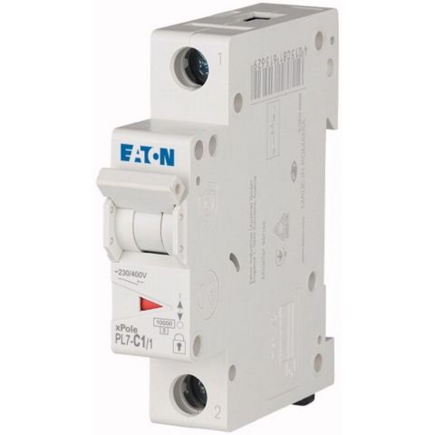 EATON PL7-C1/1 MİNYATÜR DEVRE KESİCİ - 10KA - C EĞRİSİ - 1X1A